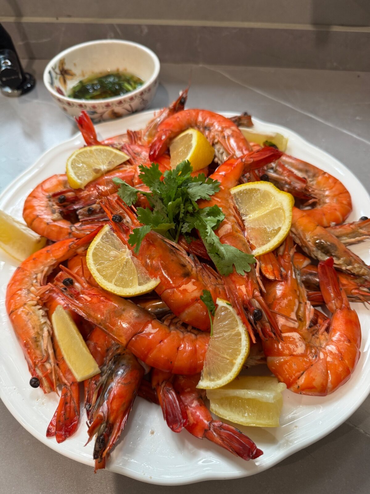 Easy Steamed Prawns with My Favourite Dipping Sauce