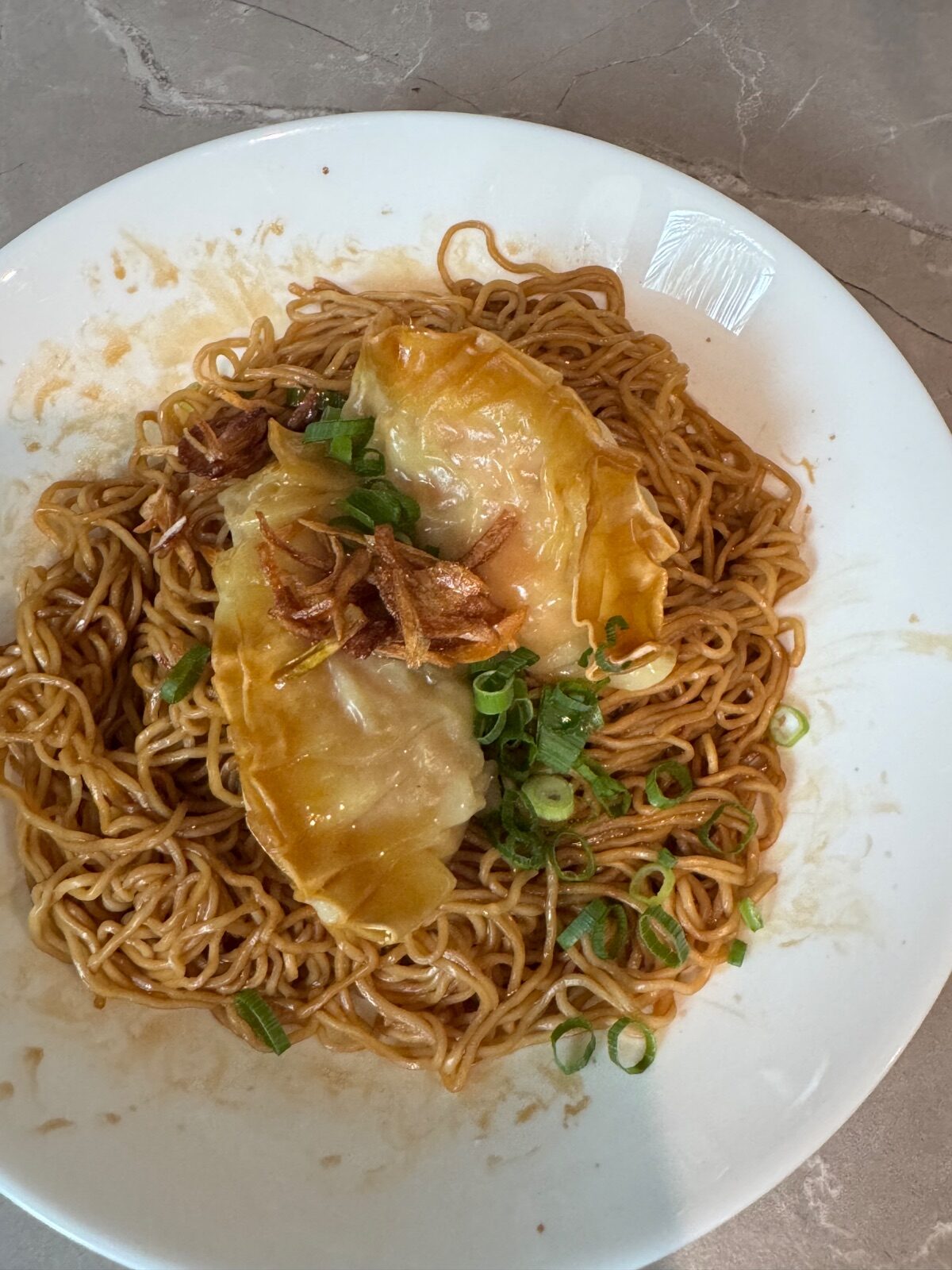 Homemade Wanton Mee