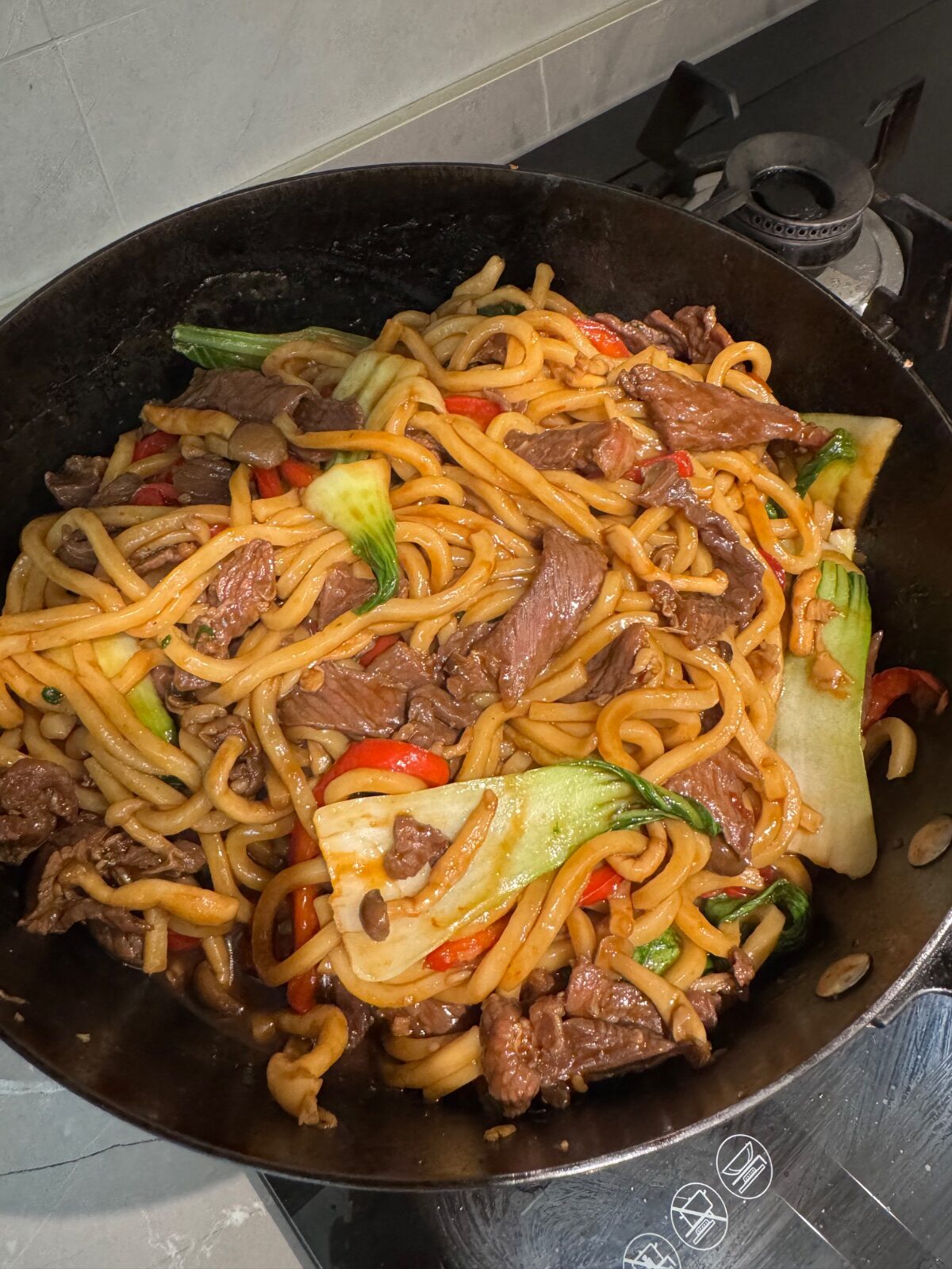Stir Fry Beef Udon